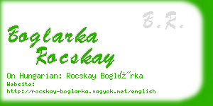 boglarka rocskay business card